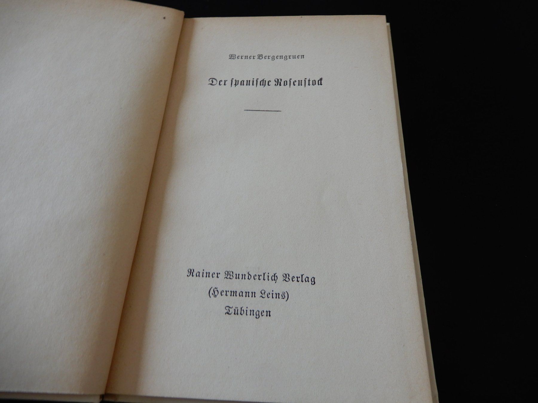 Bücher: Werner Bergengruen - Der spanische Rosenstock – Gebraucht aus Erstfeld von Mario_boe0 2