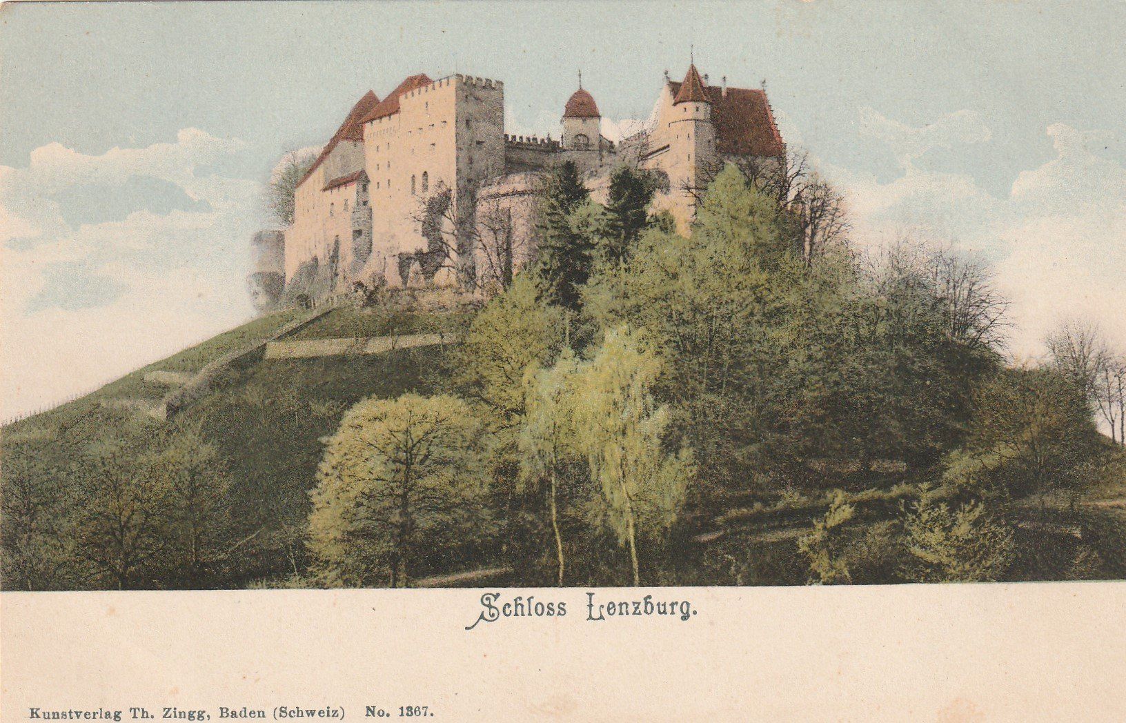 Cartoline postali: Schloss Lenzburg - Ansichtskarte – Usato da uttwil venduto da Koehlerfred