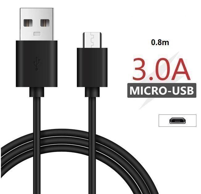 Cavi: Micro-USB zu USB-A Kabel, schwarz, 0.8m – Nuovo e nell'imballaggio originale da Sursee venduto da allduino
