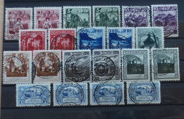 Tutti i francobolli: Lot ++ Liechtenstein ++ Kat: ca. 961.00 – Usato da Walkringen venduto da Casablanca777