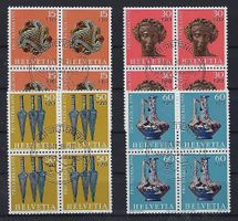 Pro Patria Viererblocks 1975 gestempelt   15134