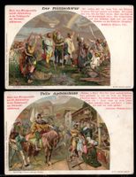 4 Karten  Tell   Wandgemälde in der Tellskapelle Vierwaldst.