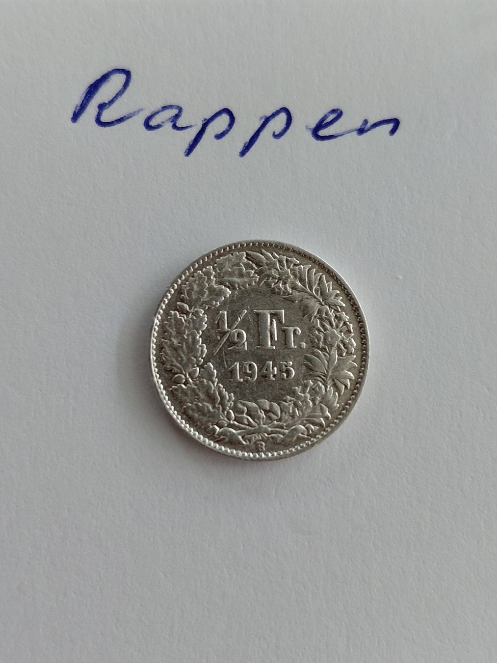 Alle Münzen: 50 Rappen 1945 sehr schön – Gebraucht aus Bonaduz von topolino052 1