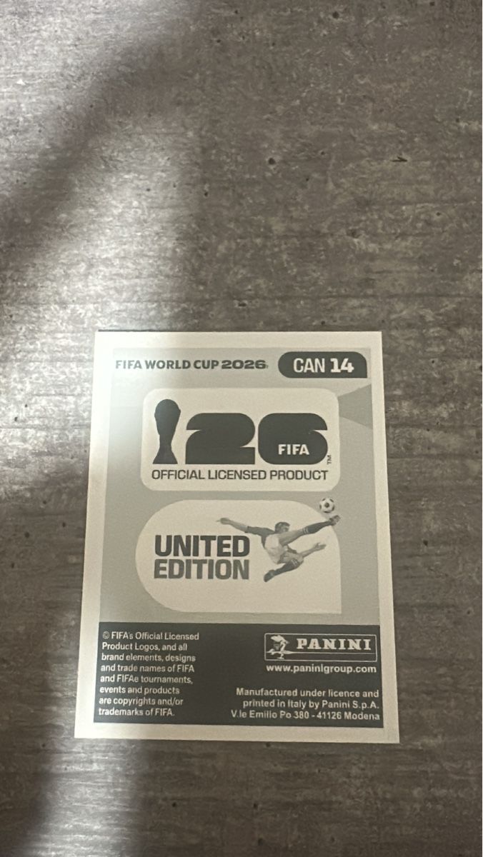 Panini Carte collezionabili: CAN 14 , FIFA WORLD CUP 2026 PANINI  – Nuovo (secondo la descrizione) da Frauenfeld venduto da 1PegPeg1 1