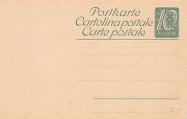 Postkarte Ganzsache ungelaufen - 10 Rp