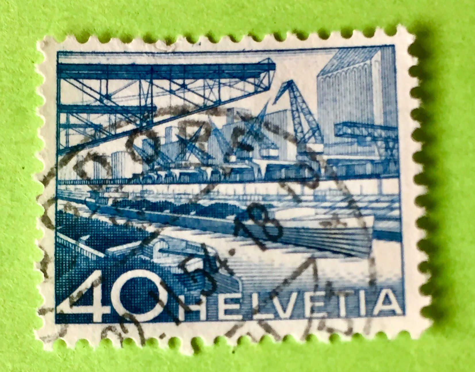 Tutti i francobolli: Nr.305 mit gestempelt Technik und Landschaft 1949   – Usato da Aarau venduto da Billa007