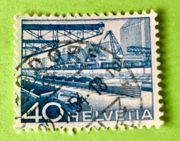 Nr.305 mit gestempelt Technik und Landschaft 1949  