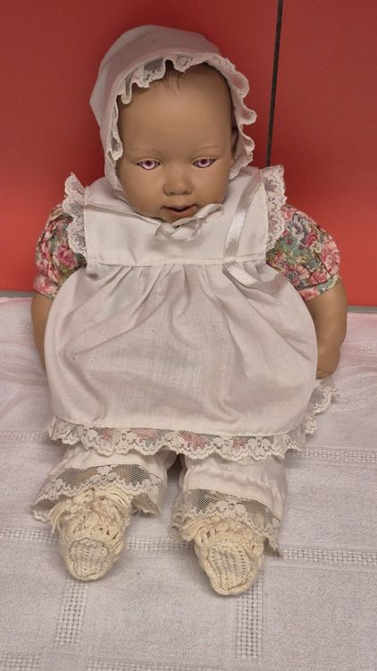 Süsse Vintage Puppenmädchen mit Spitzenkleidchen Heidi Ott (Gebraucht ...