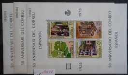 Andorra Spanien Kat. Block 1 ** 1978 (3 Stück)