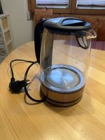 Glas Wasserkocher mit Beleuchtung funktionstüchtig