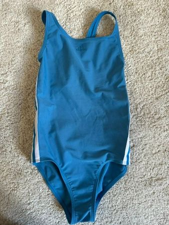 Adidas Badeanzug Mädchen – Blau – Grösse 140