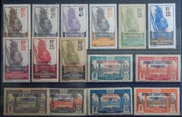 Gabon Franz. Kolonie ex. Kat. 88-107 */gest. 1924/30