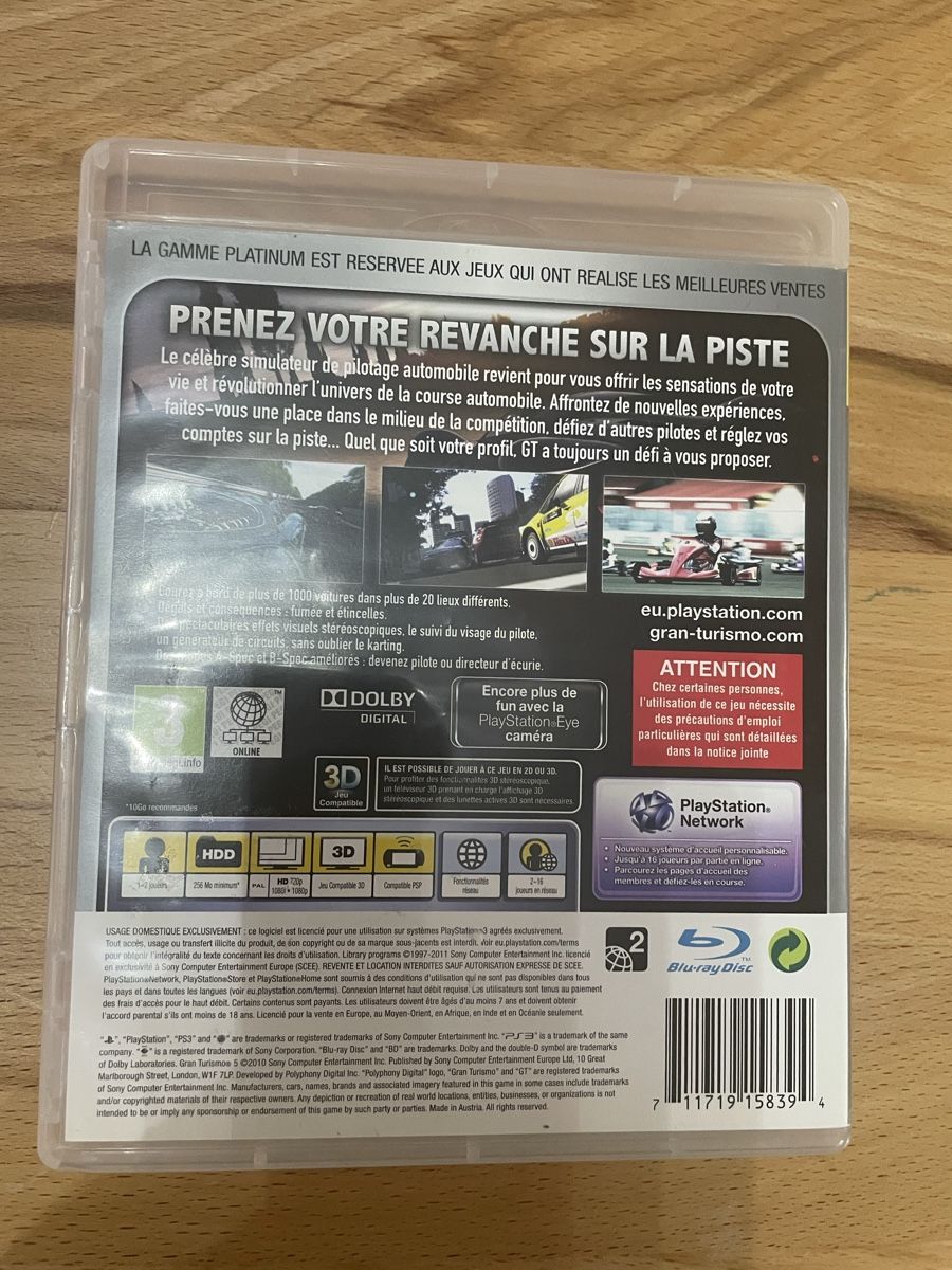 Giochi: Jeu PS3 Gran Turismo 5 – Nuovo (secondo la descrizione) da Ogens venduto da ced_qn5v 1