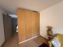 4x IKEA KIRKENES Türen mit Scharnier, Korkfurnier