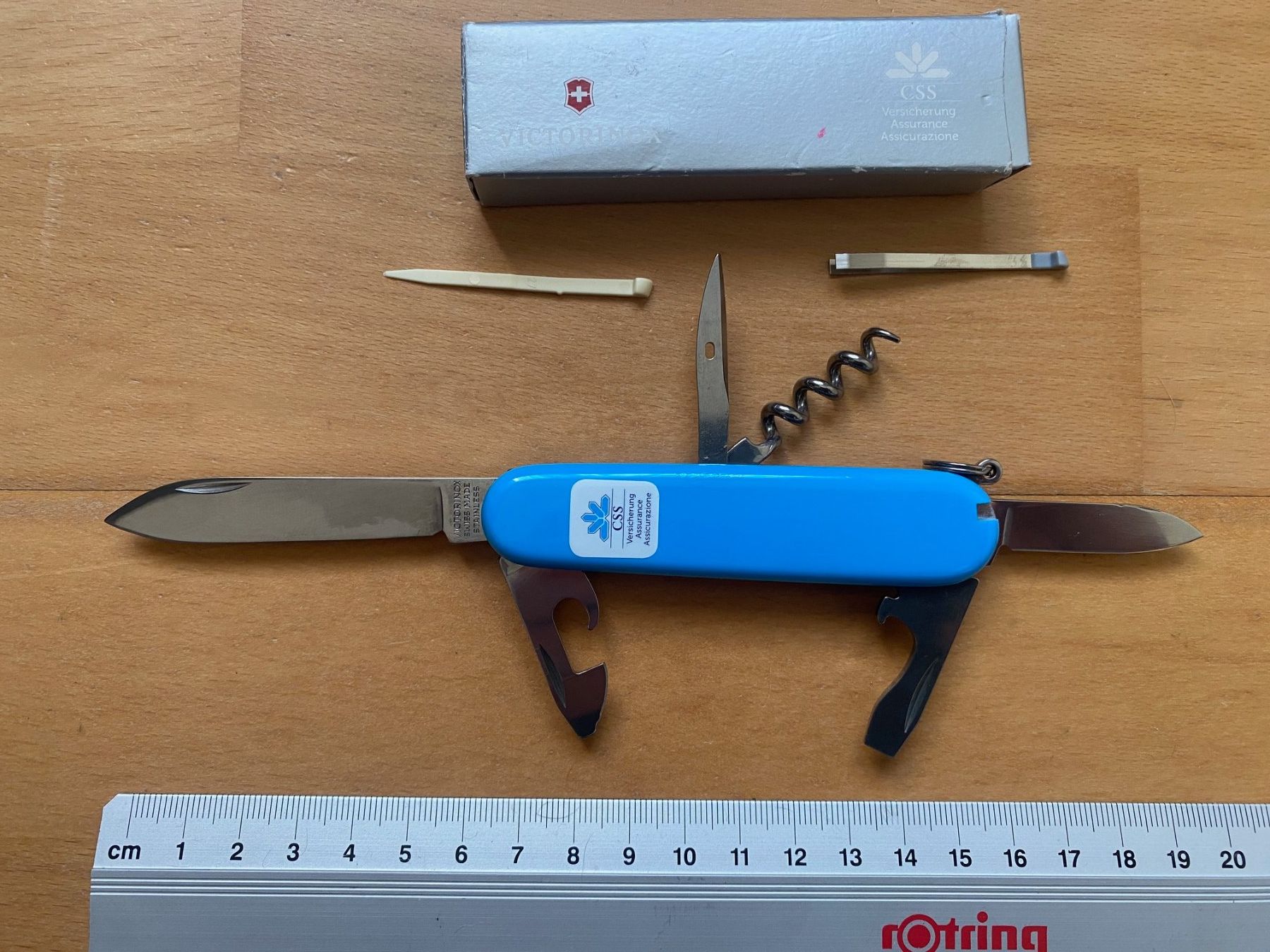 Victorinox Coltelli tascabile: Victorinox Taschenmesser "CSS-Versicherung" – Nuovo e nell'imballaggio originale da Safenwil venduto da Thoren196168 2
