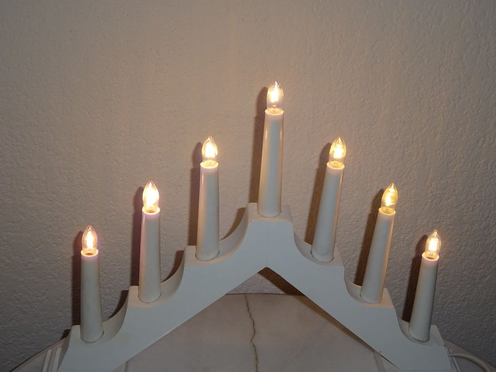 SCHÖNE WEIHNACHTSBELEUCHTUNG "KERZENBOGEN" 7 KERZEN Kaufen auf Ricardo