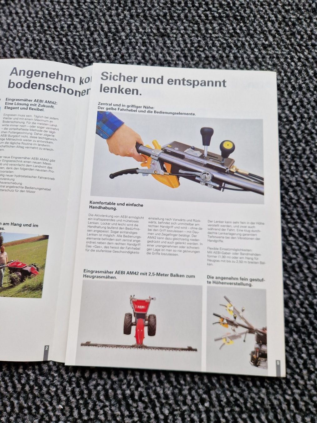 Aebi Trattori: Original Prospekt Aebi Motormäher AM42 – Usato da Dürnten venduto da Bachtel84 2