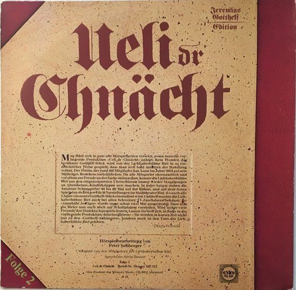 Dischi in vinile: Ueli dr Chnächt (Folge 2, LP) – Usato da Grüningen venduto da azulmarron 1