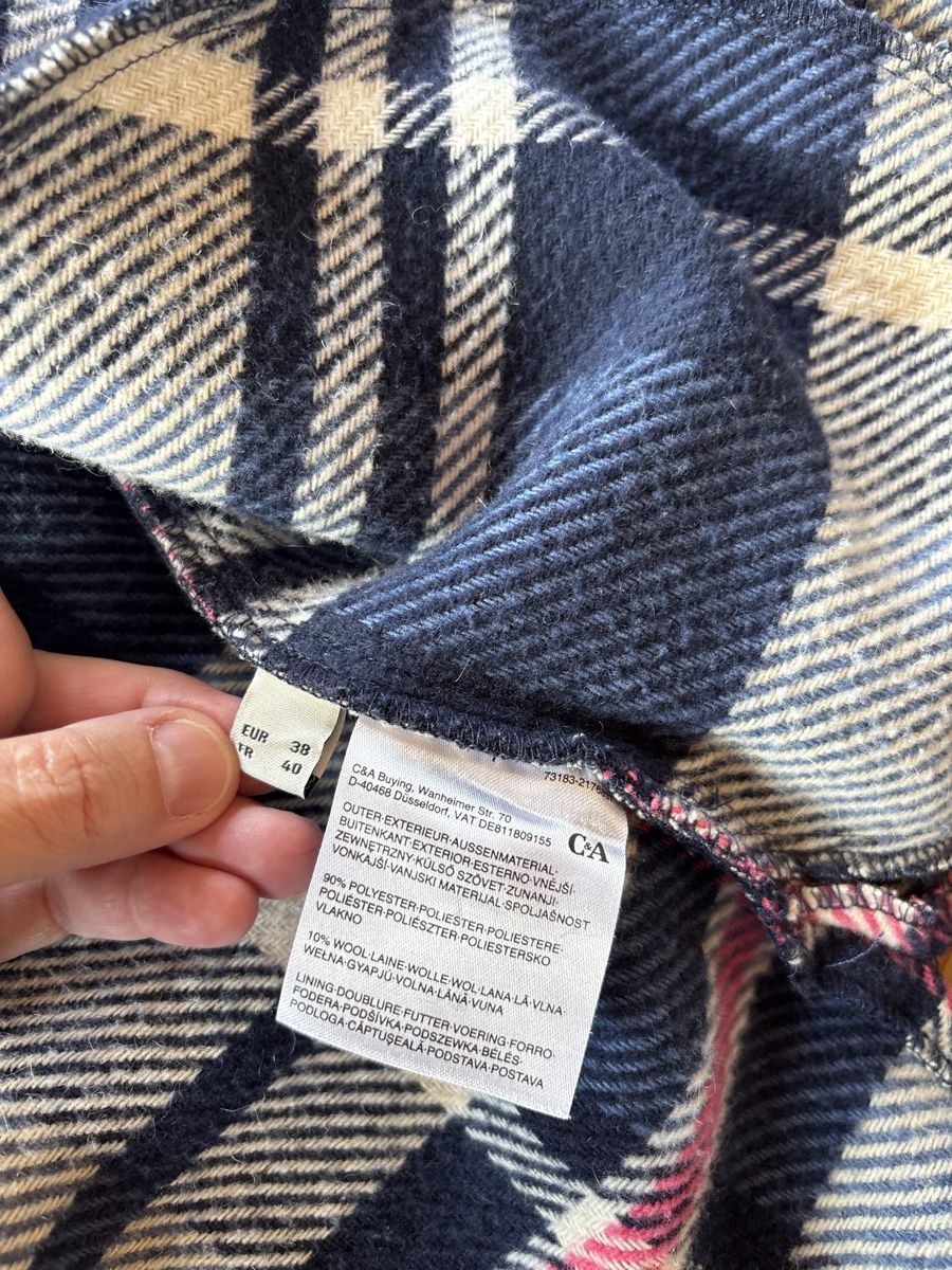 C&A Mäntel: Woolmantel / Overlay Karo – Gebraucht aus Môtier (Vully) von Iljos 4