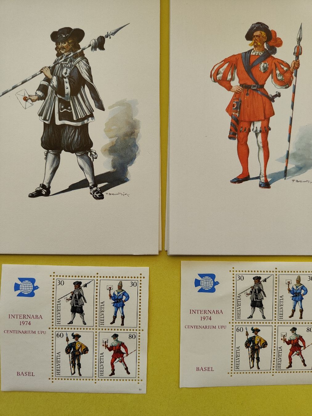 Alle Briefmarken: Internaba Basel 1974 – Neu (gemäss Beschreibung) aus chur von Hmars 1