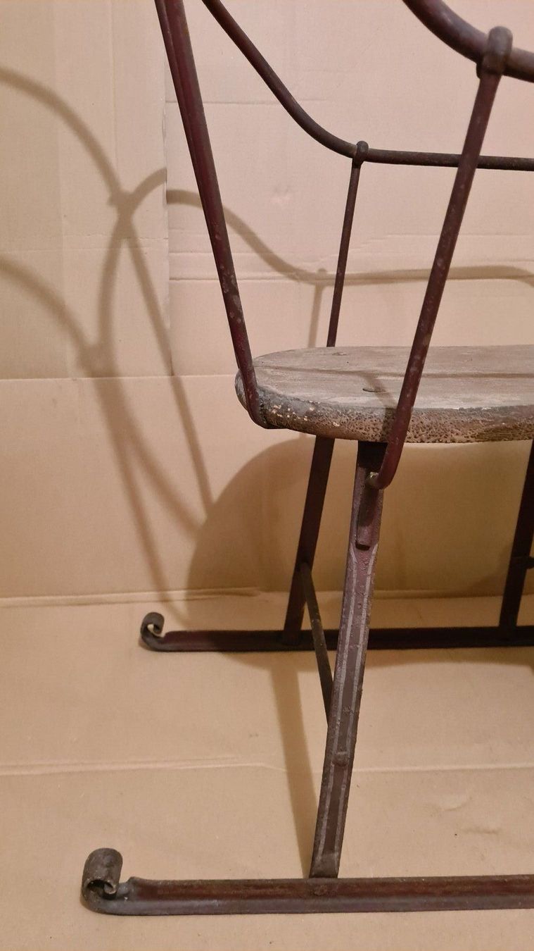 Schlitteln: Antiker Schiebeschlitten Biedermeier um 1870 – Gebraucht aus Benglen von Pril77 4