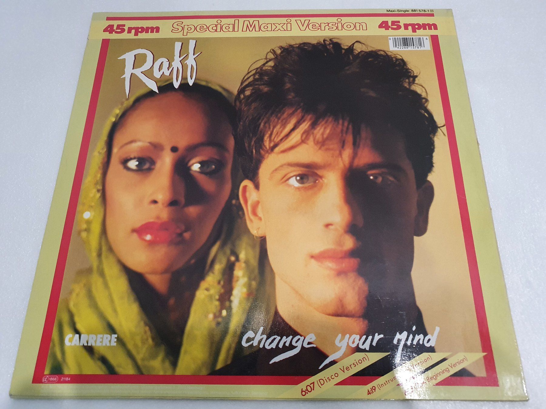 Schallplatten: Raff – Change Your Mind (Maxi, Synth-pop) – Gebraucht aus Uster von Vinyl-Leidenschaft 1