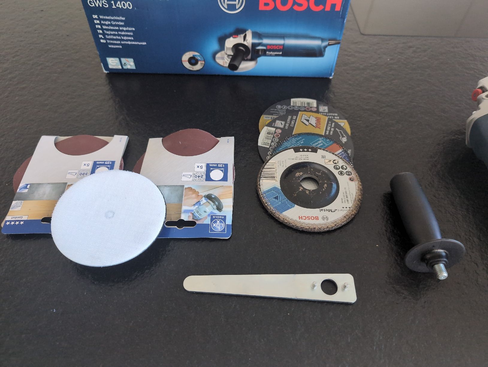 Bosch Tutti gli attrezzi: Bosch GWS 1400 Professional Winkelschleifer – Usato da Langendorf venduto da GarminX 3