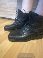 Bottines cuir noir fourrées chaudes Pointure 38 comme neuf!