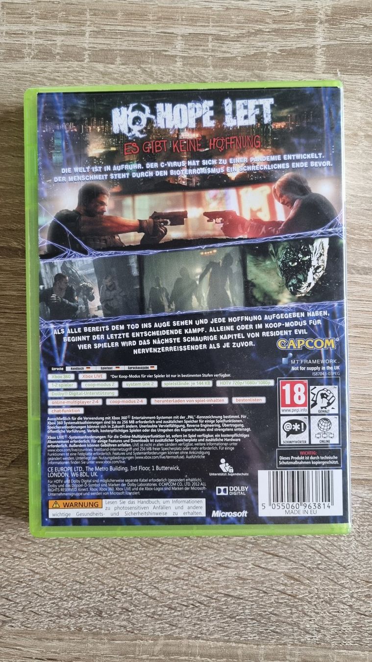 Giochi: Resident Evil 6 Xbox 360 – Usato da Hagenbuch ZH venduto da lecterr55 2
