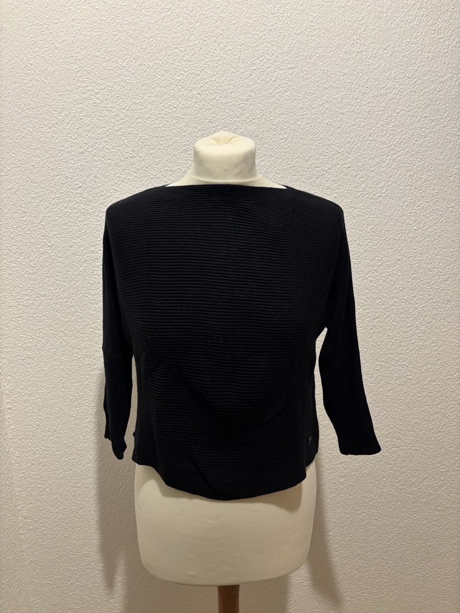 Tom Tailor Pullover & Sweatshirts: Pullover Tom Tailor gerippt schwarz Grösse XS – Gebraucht aus Zürich von nnsn
