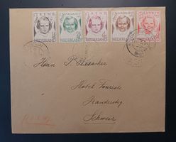 HOLLAND Brief an HOTEL TOURISTE in Kandersteg 1946