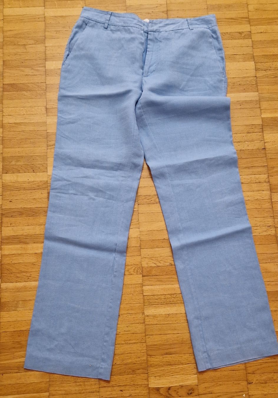 Pantaloni: Globus Essentials Leinenhose, hellblau, Gr. 36, Sommer! – Usato da Fällanden venduto da Stern722