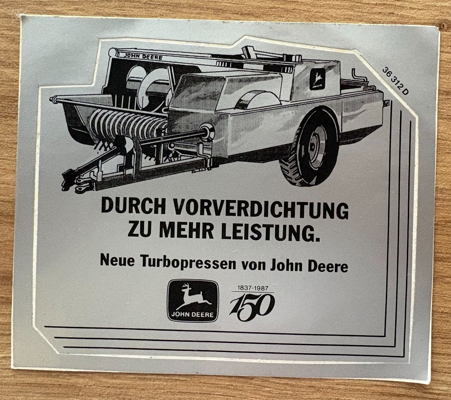 Sticker: AUFKLEBER JOHN DEER – Usato da Ostermundigen venduto da wini63