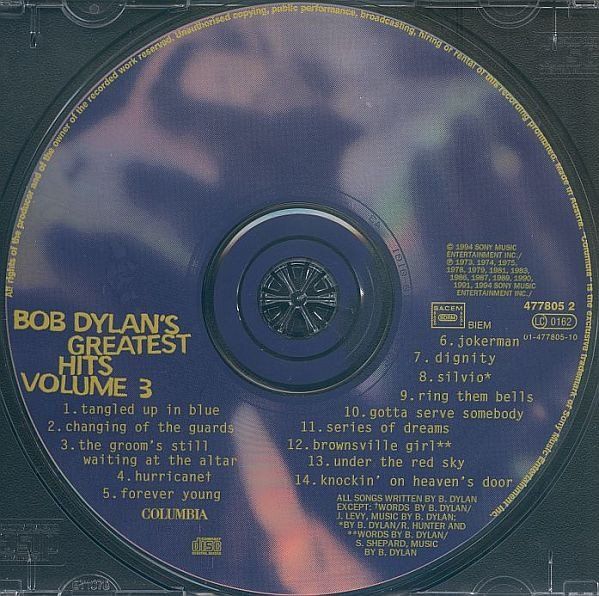 CD: Bob Dylan [COLUMBIA] include "Knockin' on Heaven's Door" – Usato da Unterbäch venduto da yohanson 2