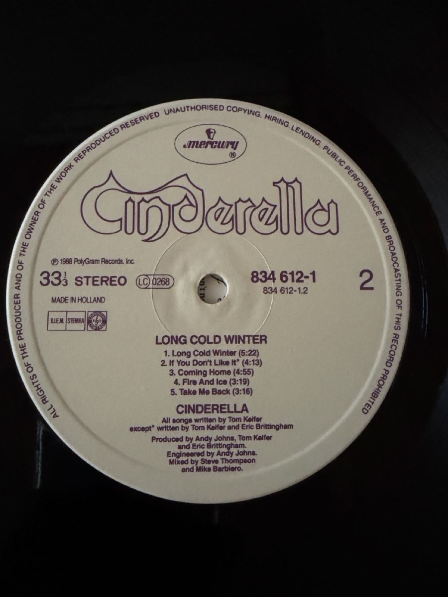 Dischi in vinile: Cinderella 3x LP Vinyl Bundle Original Press – Usato da Muttenz venduto da Petar777 5