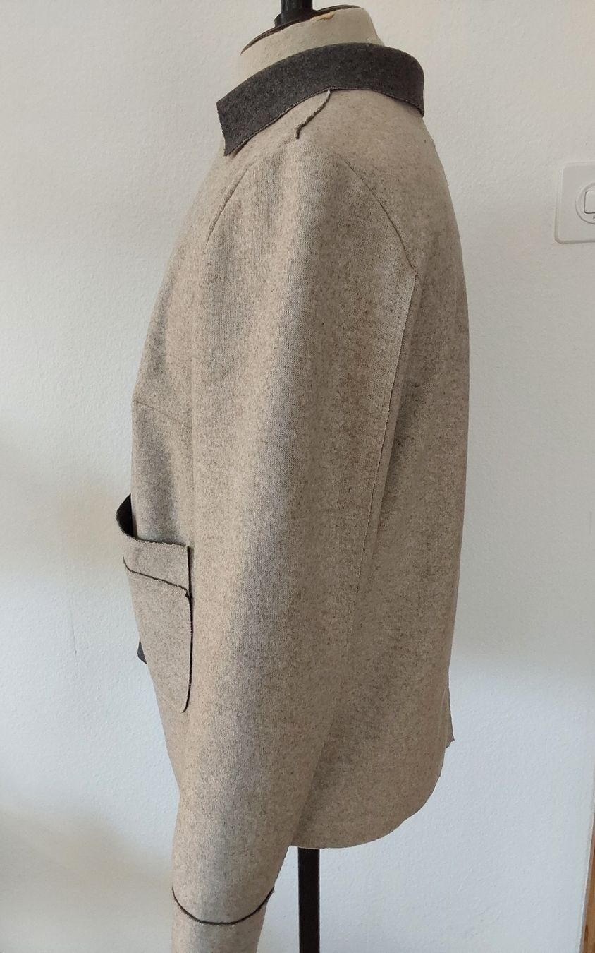 Opus Giacche: Jacke opus 40 mit Wolle beige und grau – Usato da Köniz venduto da scopello12 2