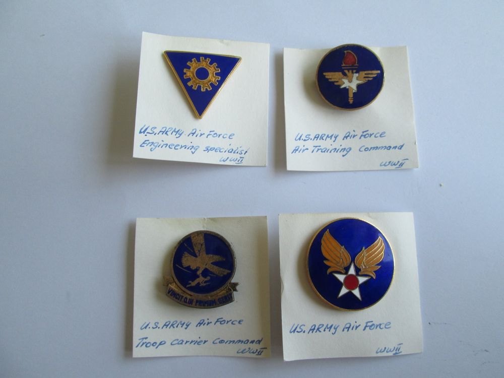 Orig.US.Army Identifizerungs/Funktionspins.z.Teil II.WW. (E) (Gebraucht ...