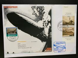 Zeppelin Flugpost 1.9.2014 mit Bordsiegel Marke LIE Post AG