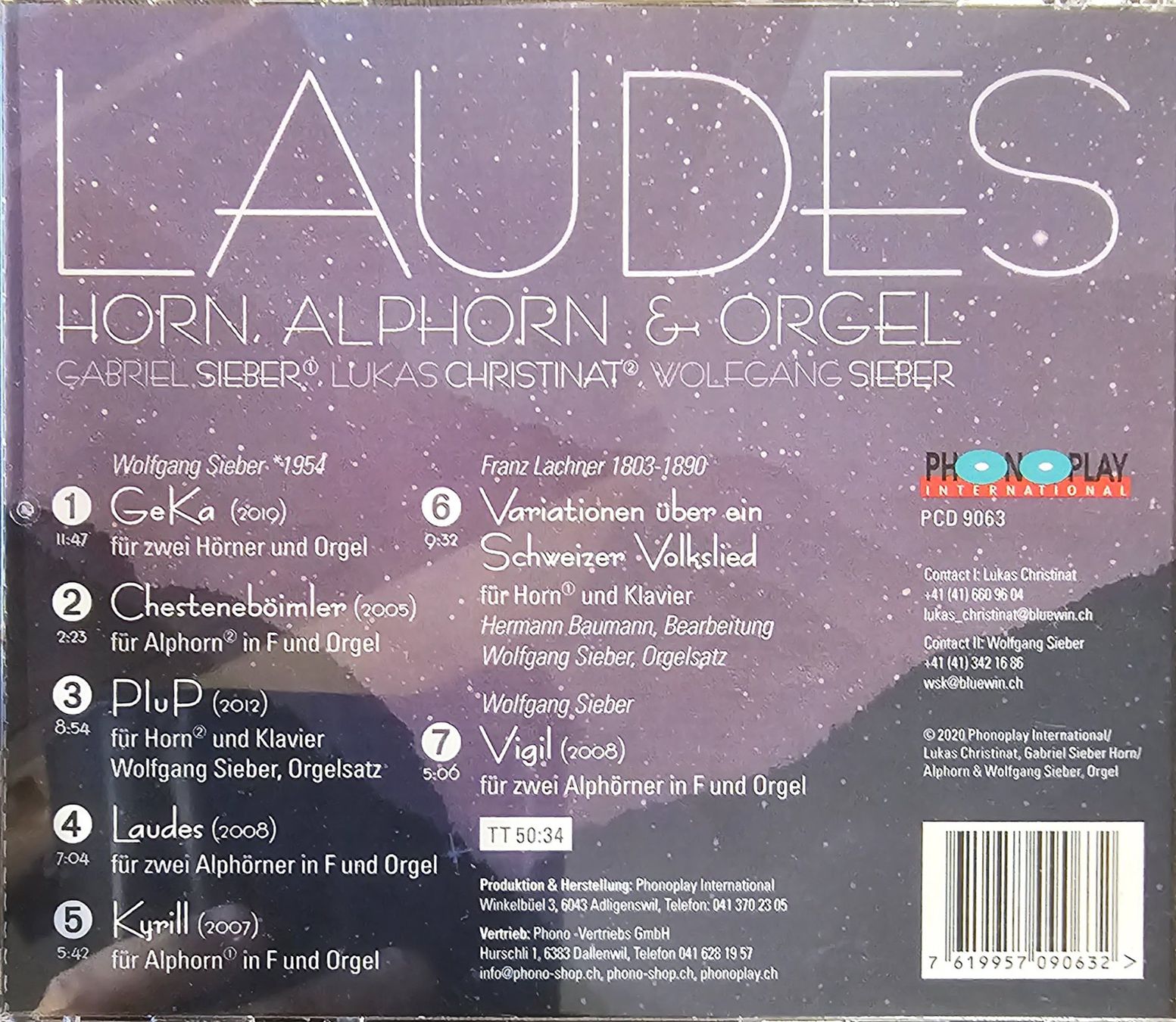 CD: Laudes - Horn, Alphorn & Orgel – Usato da Wahlen b. Laufen venduto da Cg10 1
