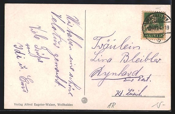 Cartes postales: Wolfhalden, Die Kirche vor dem Bodensee – D'occasion à Berlin par bartko-reher 1
