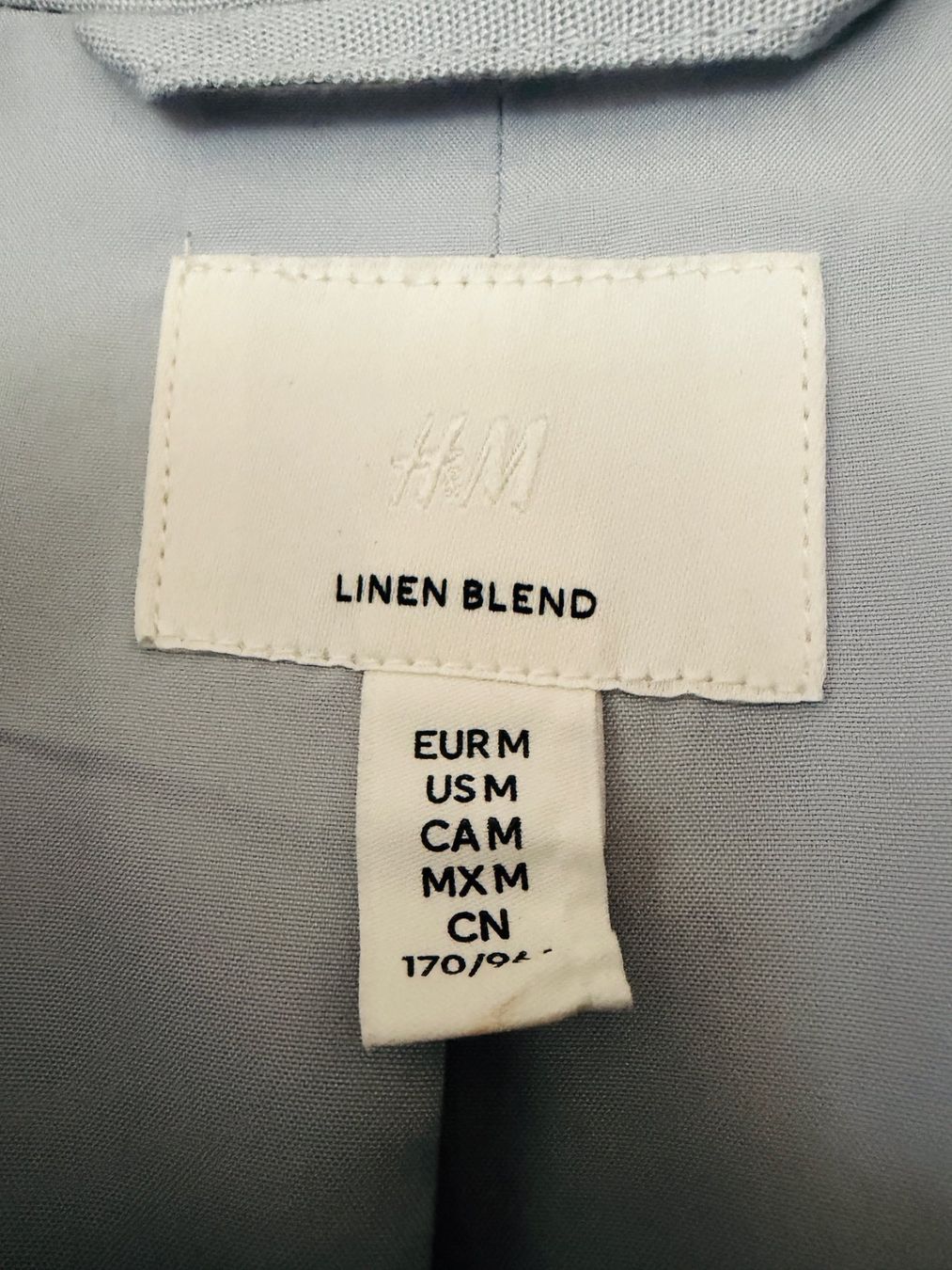 H&M Giacche: Blazer, Leinengemisch, hellblau – Usato da Urdorf venduto da Kandis02 2