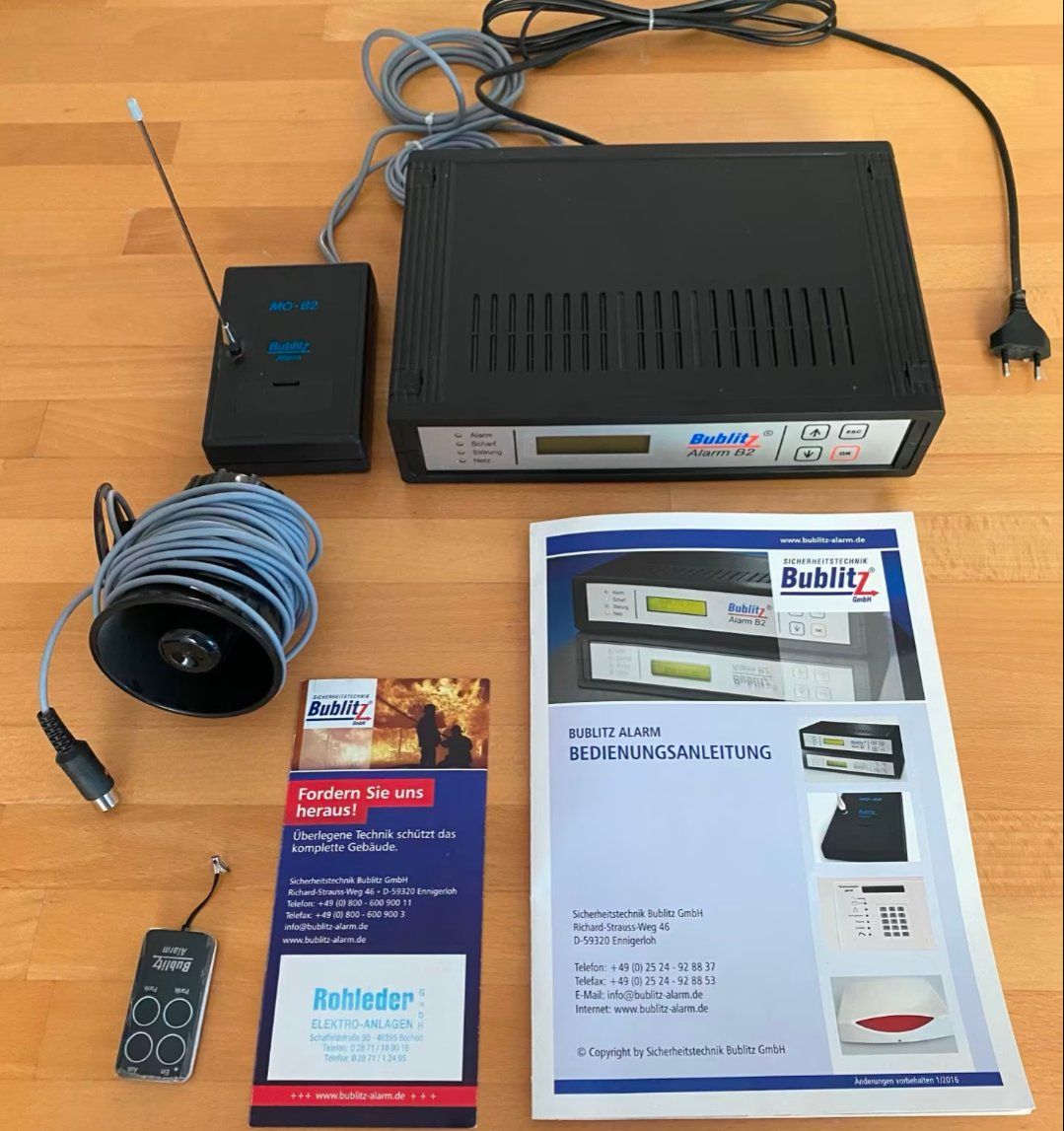 Sistemi d'allarme: Bublitz Alarm B2 Alarmanlage mit Zubehör – Usato da Amriswil venduto da K8D 1