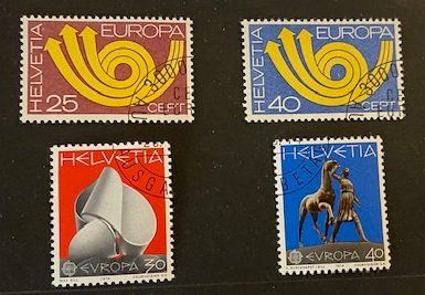 Alle Briefmarken: Europa 1973/1974 ET gestempelt – Gebraucht aus Quartino von Gutri44