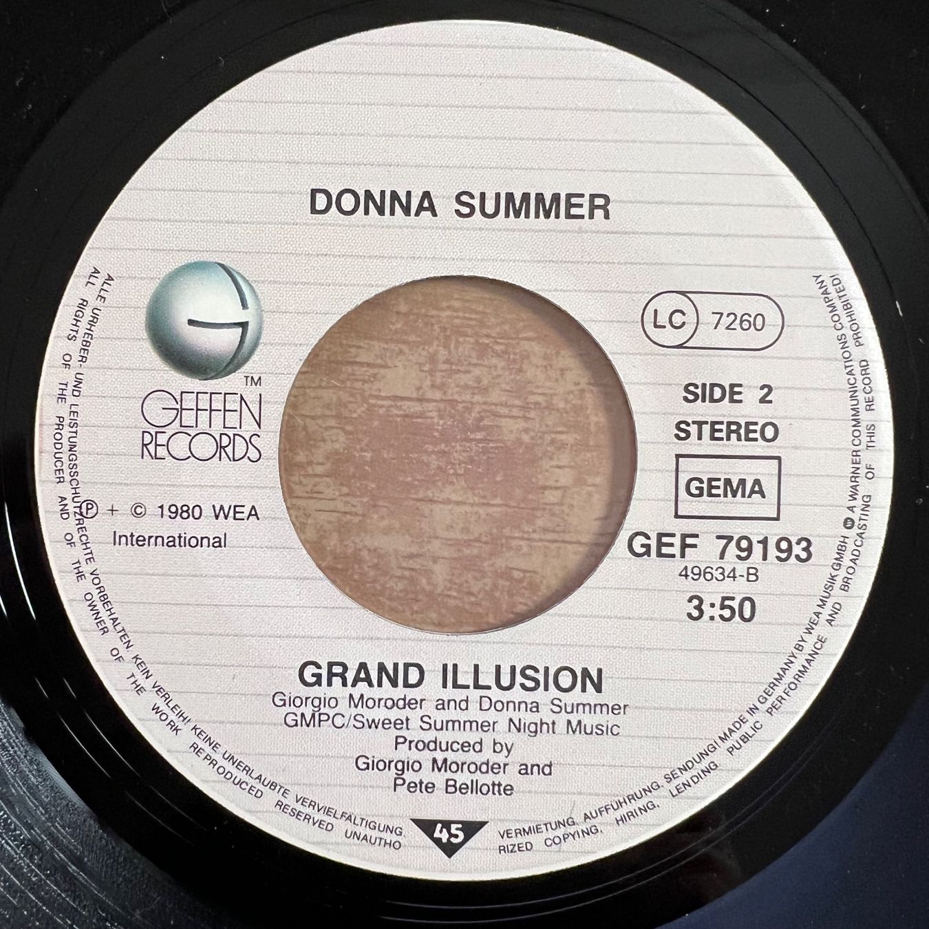 Schallplatten: Donna Summer - Cold Love / 1. D-Press. 1980 – Gebraucht aus Gais von soundcave57 2