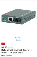 Roline Fast Ethernet Konverter RJ45-ST NEU