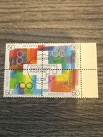 Schweiz Briefmarke Helvetia 700 Jahre 22.2.91 Viererblock