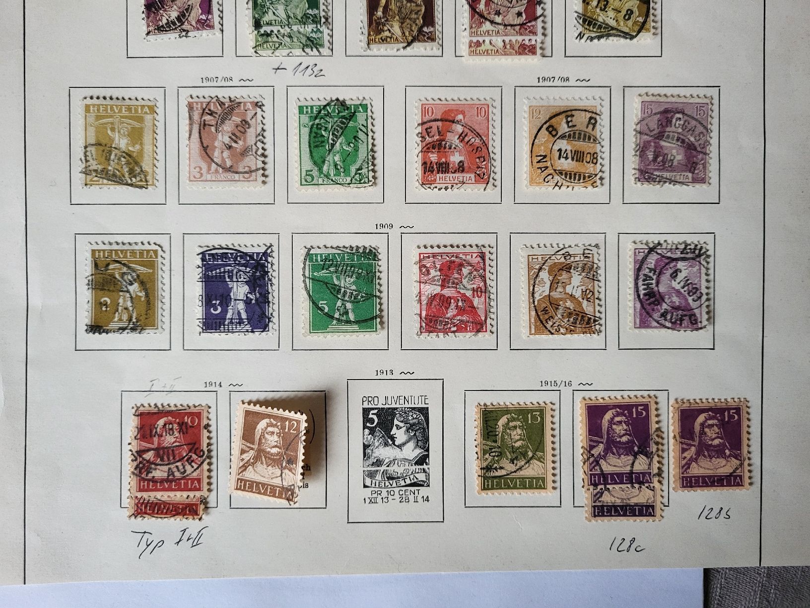 Tous les timbres: Kleinlot Schweiz ab 1907 – D'occasion à stäfa par brandy66 1
