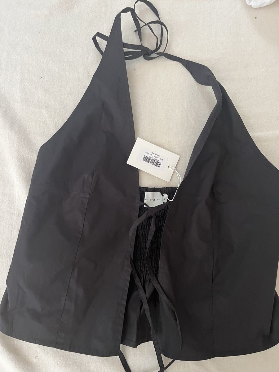 Top: Deiji Studios Top schwarz Grösse M neu mit Etikett – Nuovo e nell'imballaggio originale da Zürich venduto da Milepe15