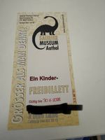 2 Gutscheine Kinder fürs Dinomuseum Aathal