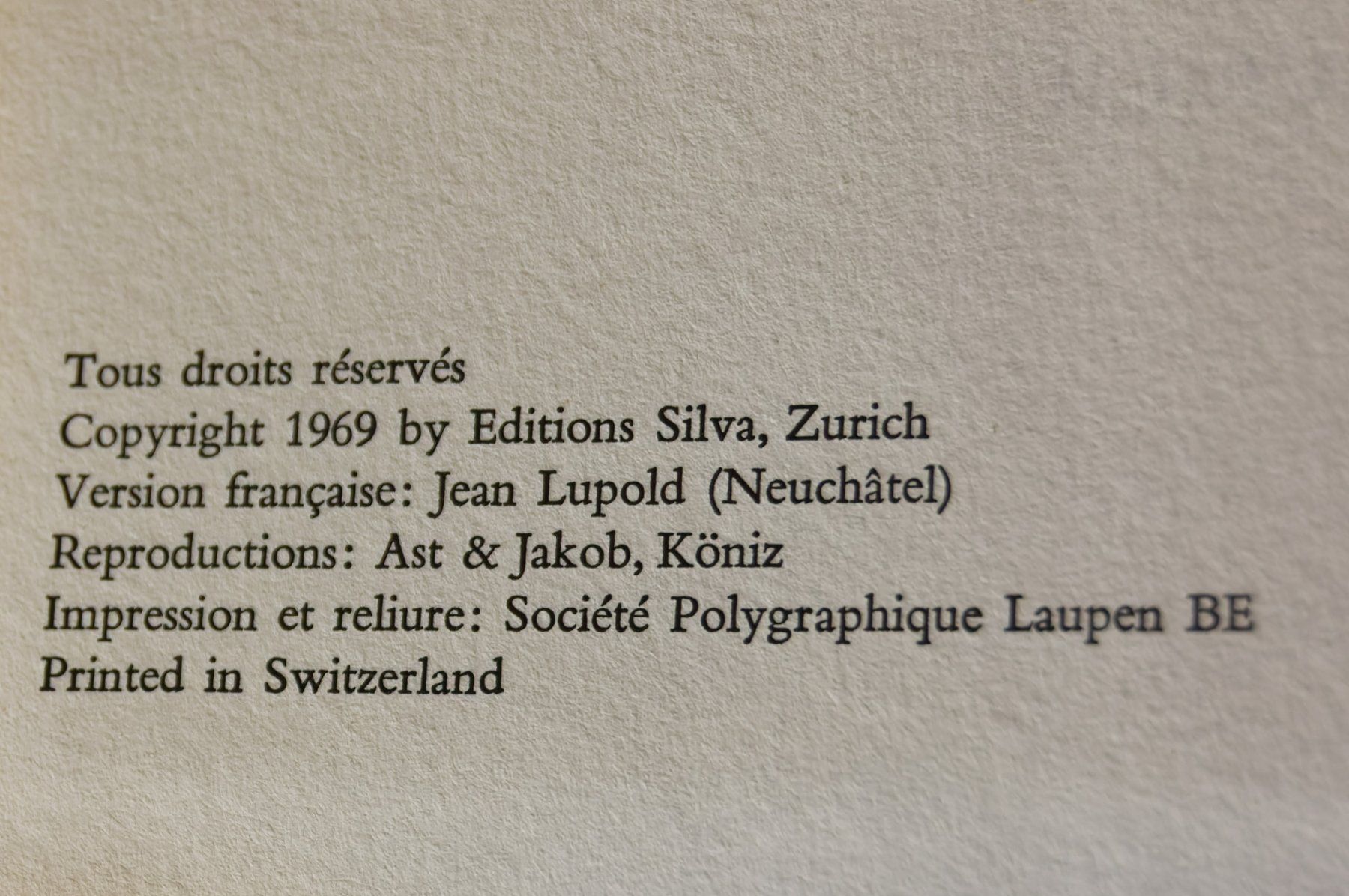 Livres: Livre Fleurs alpines, Editions Silva 1969 – D'occasion à Grolley par Nousty 1